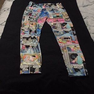 Cinderella comic book leggings